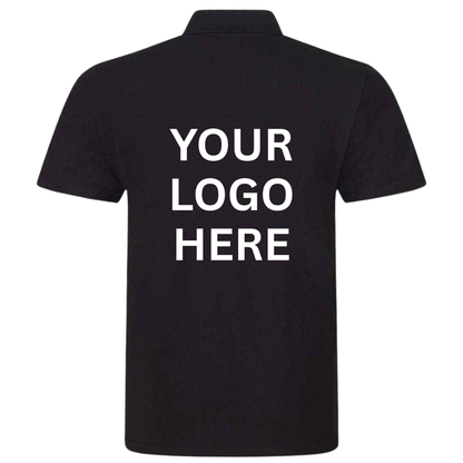 Premium Personalised Work Polo T-Shirt – Custom Front & Back Logo