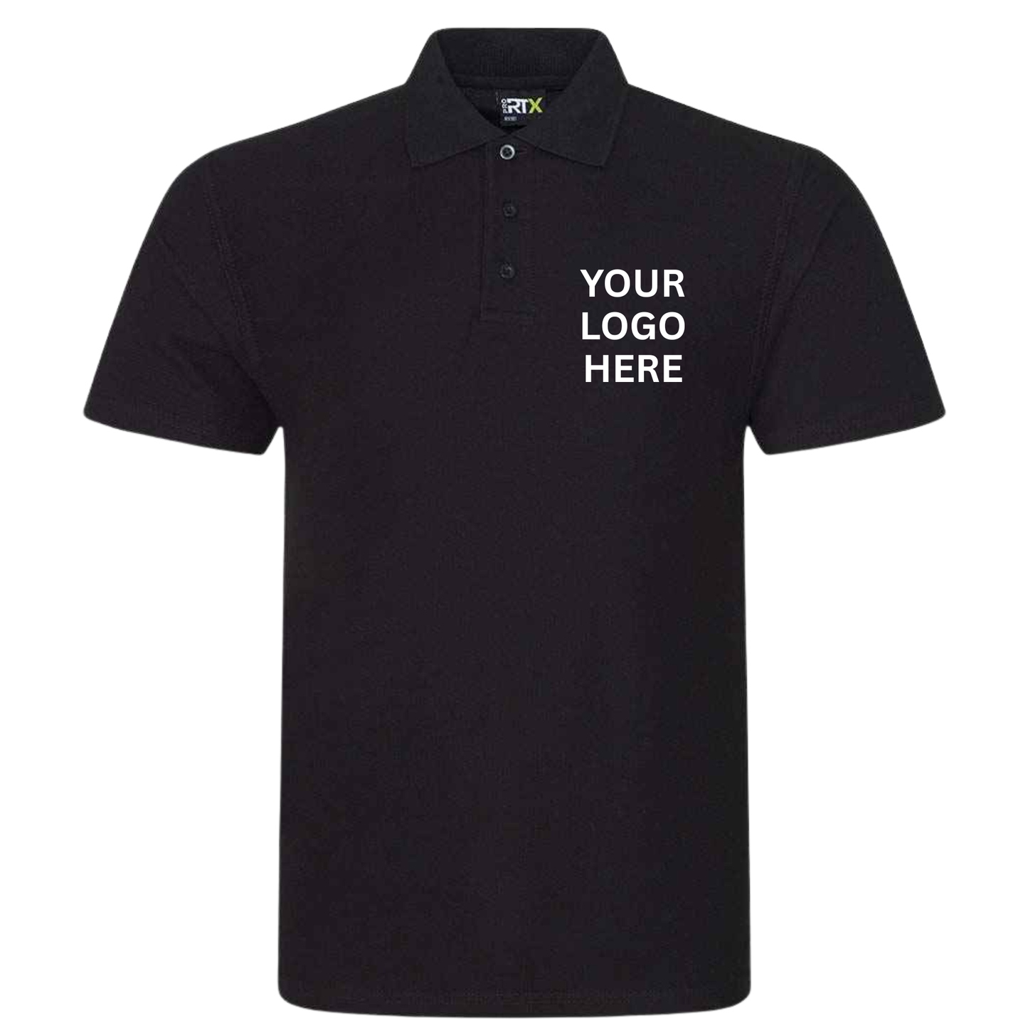 Premium Personalised Work Polo T-Shirt – Custom Front & Back Logo