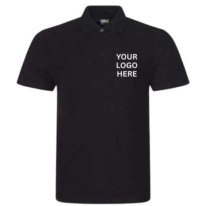 Premium Personalised Work Polo T-Shirt – Custom Front & Back Logo