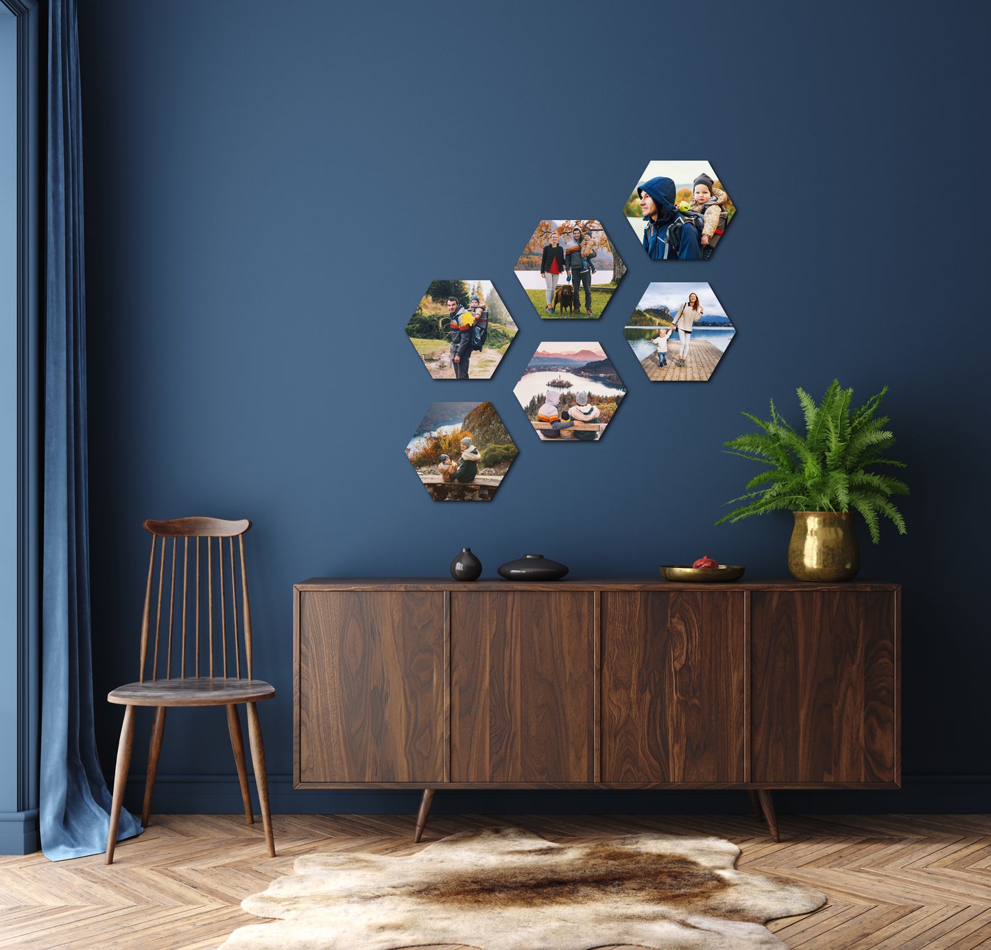Chromaluxe Wall Tiles - Hardboard - Hexagon