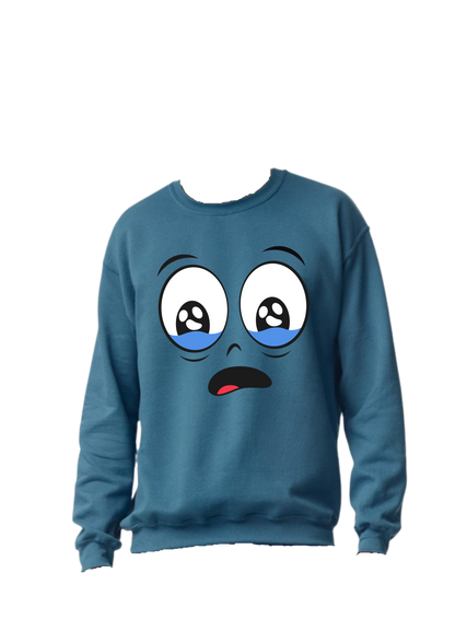 Inside Out Inspired Sweatshirts - "Embrace Every Emotion" - Crying Face - Designed by Printfield