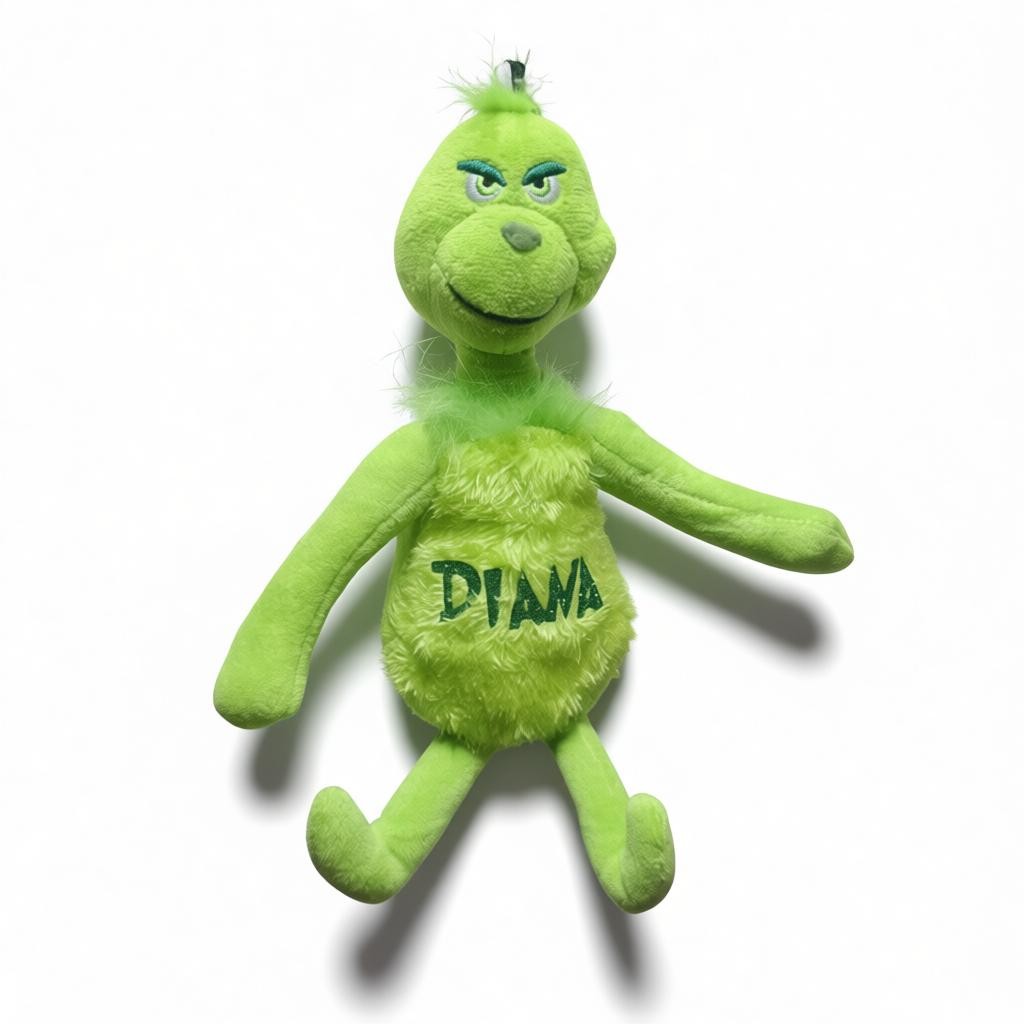 Grinch '67' Plush Ornament – Modern Christmas Decor